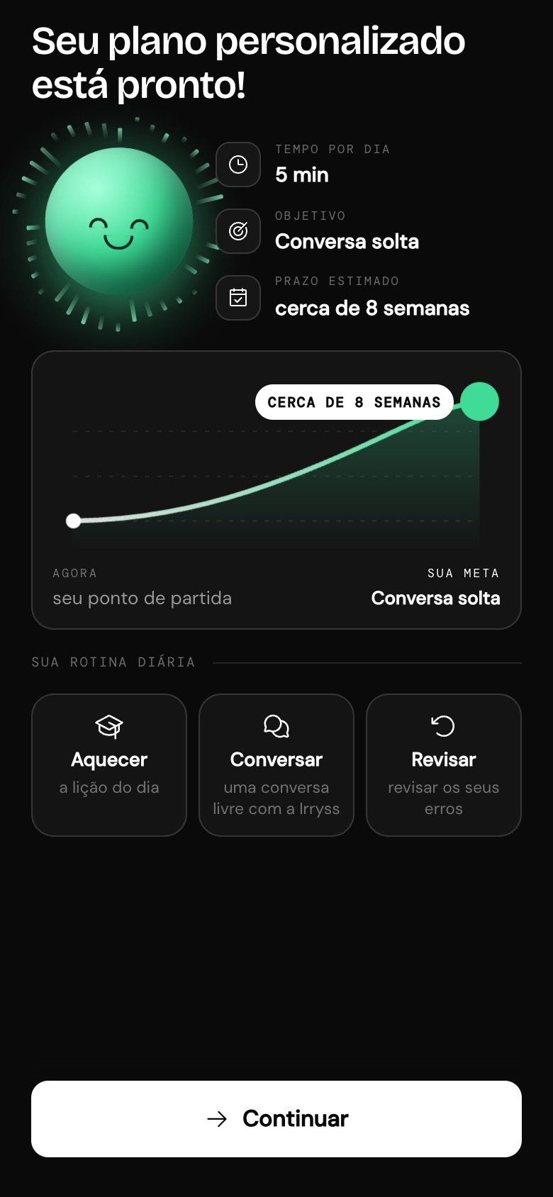 Plano do aluno, versão anterior