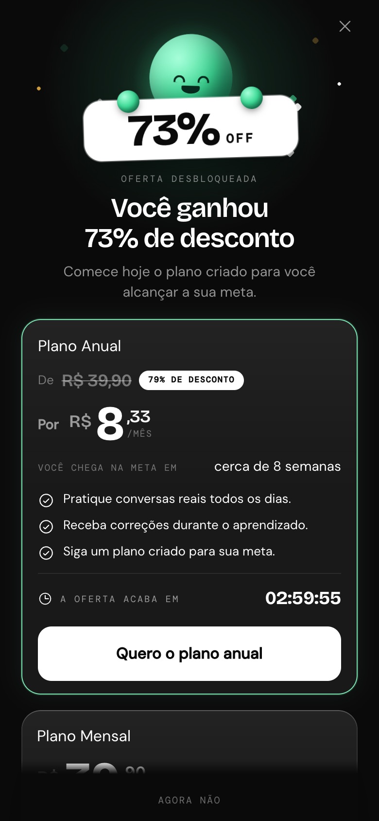 Oferta, versão anterior