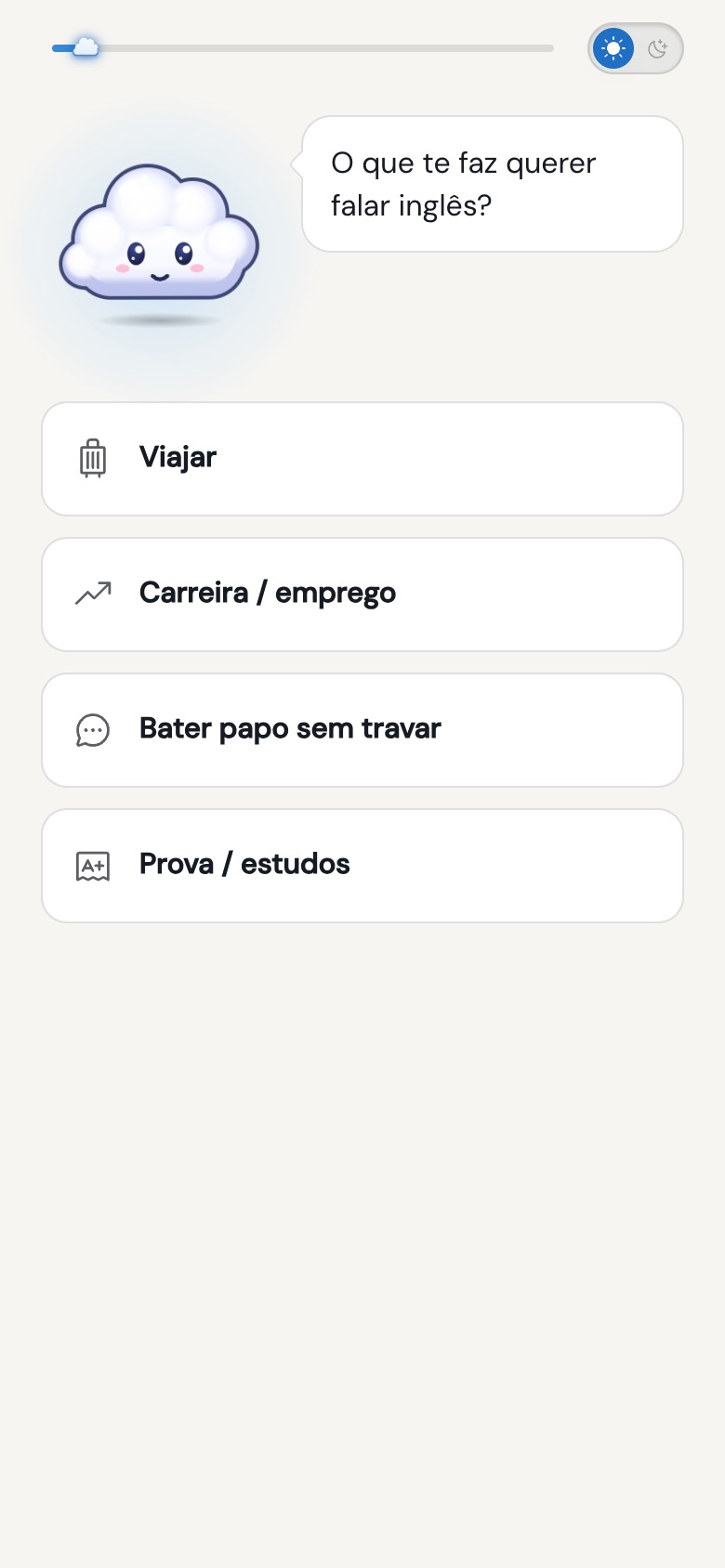 Pergunta do diagnóstico, Cláudia