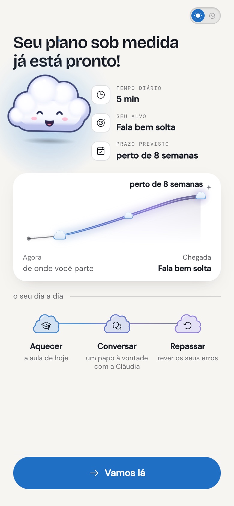 Plano do aluno, Cláudia